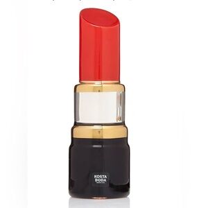 Kosta Boda glass red lipstick collectable